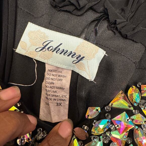 By Johnny Black Maxi Dress with Silver Accents - Picture 4 of 4